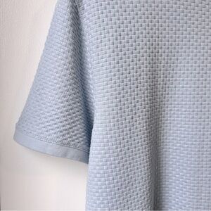 New TED BAKER Curlys Textured T-Shirt Pale Blue